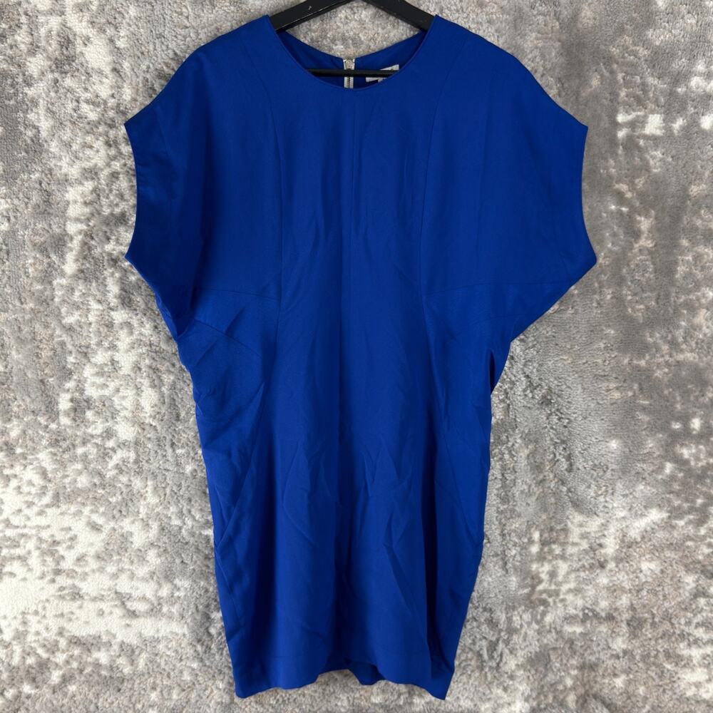 Walter Size S Casual Mini Dress Blue Party Zip Short‎ Sleeve Casual Lined